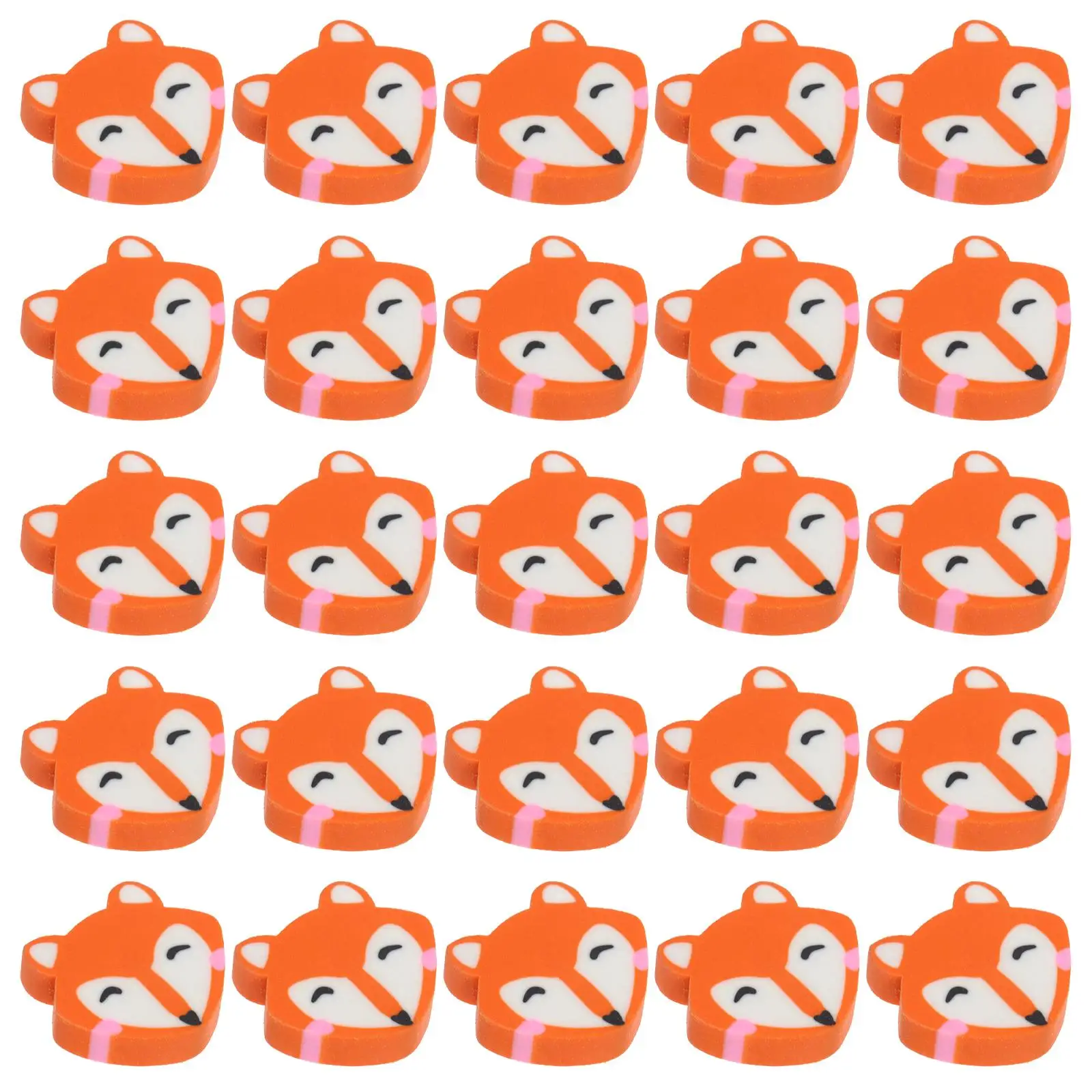 

50pcs Little Cute Cartoon TPR Student Eraser For Artists Painting Eraser Supplies School Gift Classroom Rewards