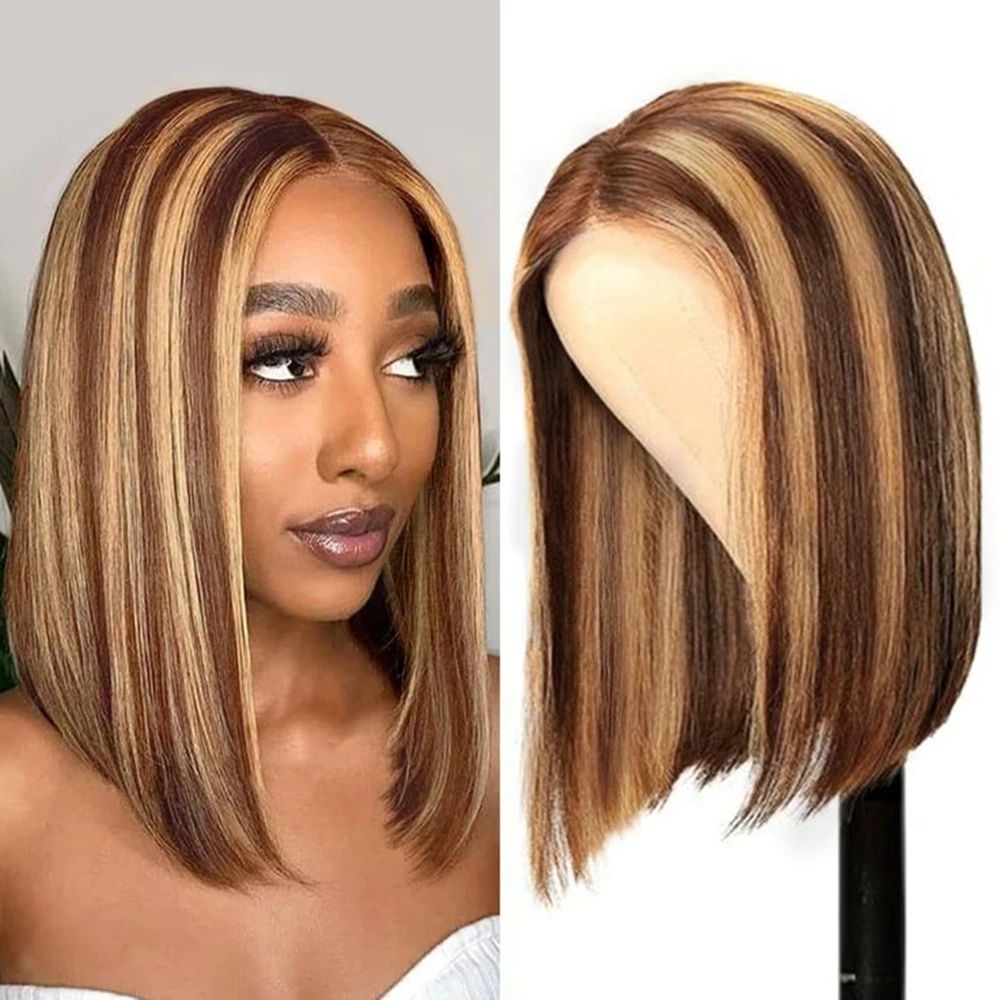 short-bob-13x4-straight-remy-hair-higlight-4-27-human-hair-wigs-curly-transparent-lace-frontal-human-hair-wig-for-black-women