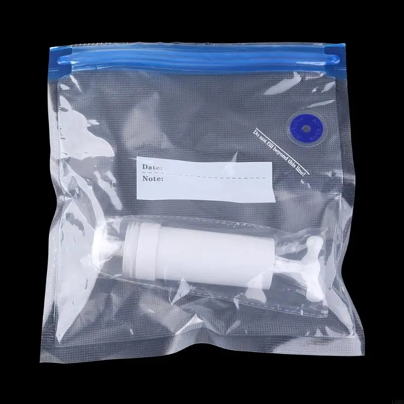 L8RE 5pcs упаковочный пакет+пищевый вакуумный герметик для хранения