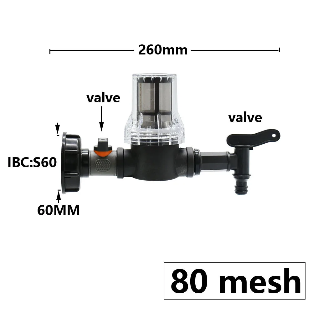 1/2 3/4 1 Cal gwint podlewanie filtr nawadniania dla IBC Ton baryłkę filtr wspólne złącze węża ogrodowego pompka do akwarium sitko