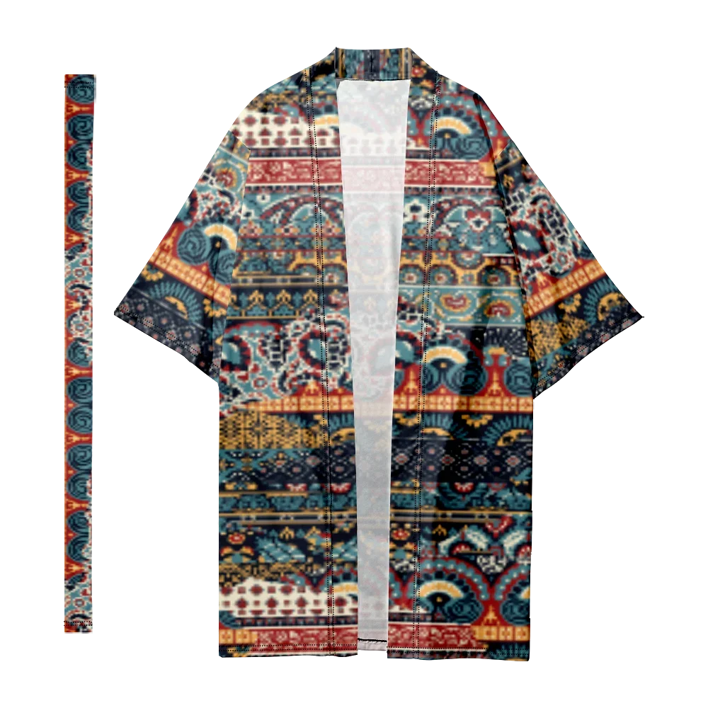 

Long Kimono Men Vintage Cardigan Women Fashion Stylish Kimono Samurai Yukata Jacket Bathrobes Haori Japanese Clothes Elegant