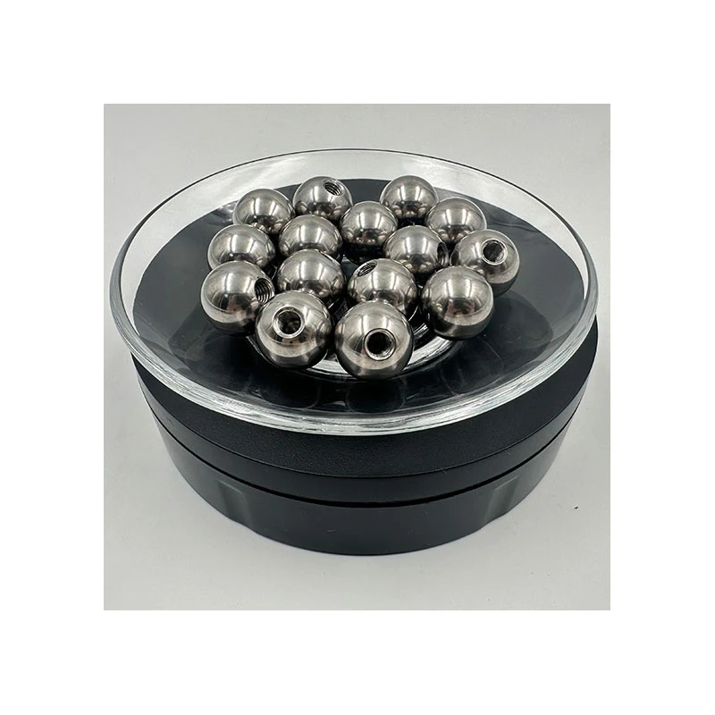 Metric Thread Blind Hole Ball M2 M3 M4 M5 M6 M8 M10 M12 M14 M16 Stainless Steel Drilling Balls Female Thread Half Hole Bead