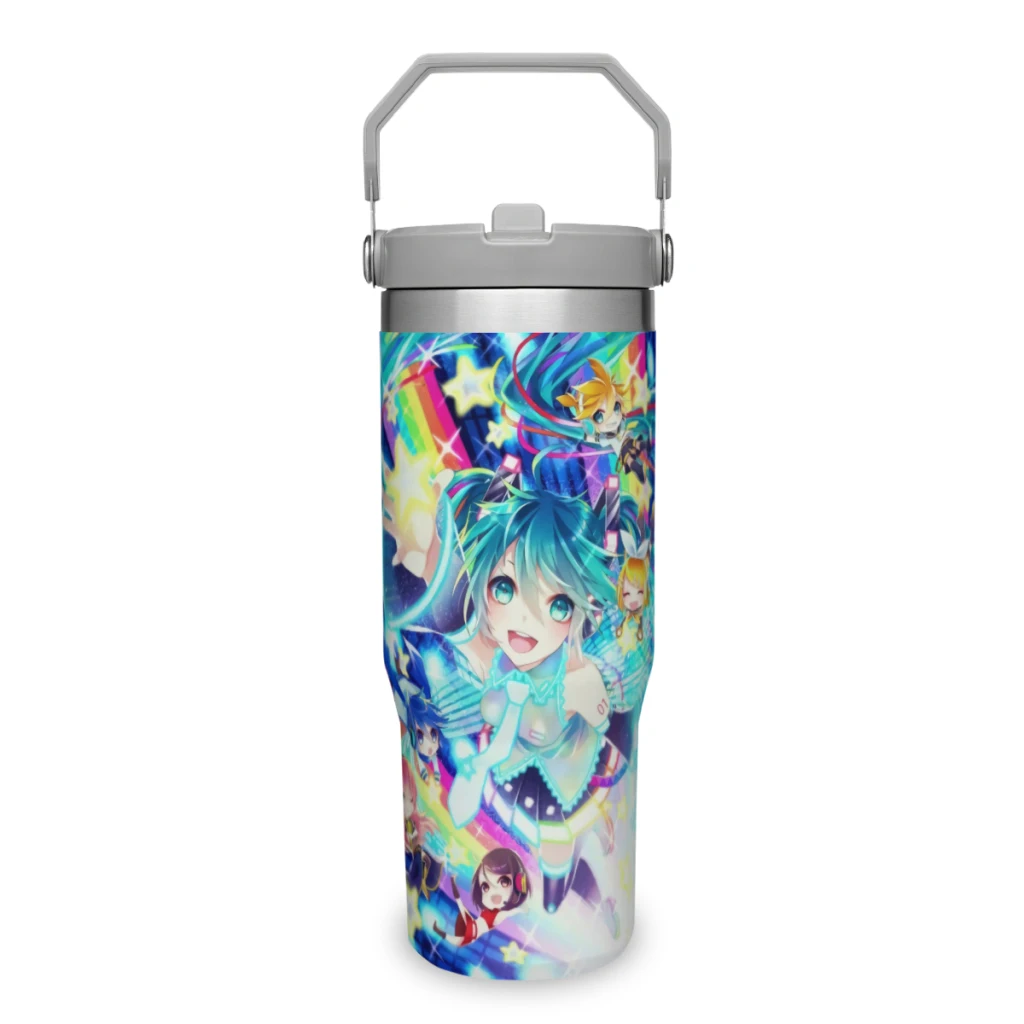 

Hatsune Miku 30 oz Portable Car Cup Stainless Steel Insulated Tumblers Travel