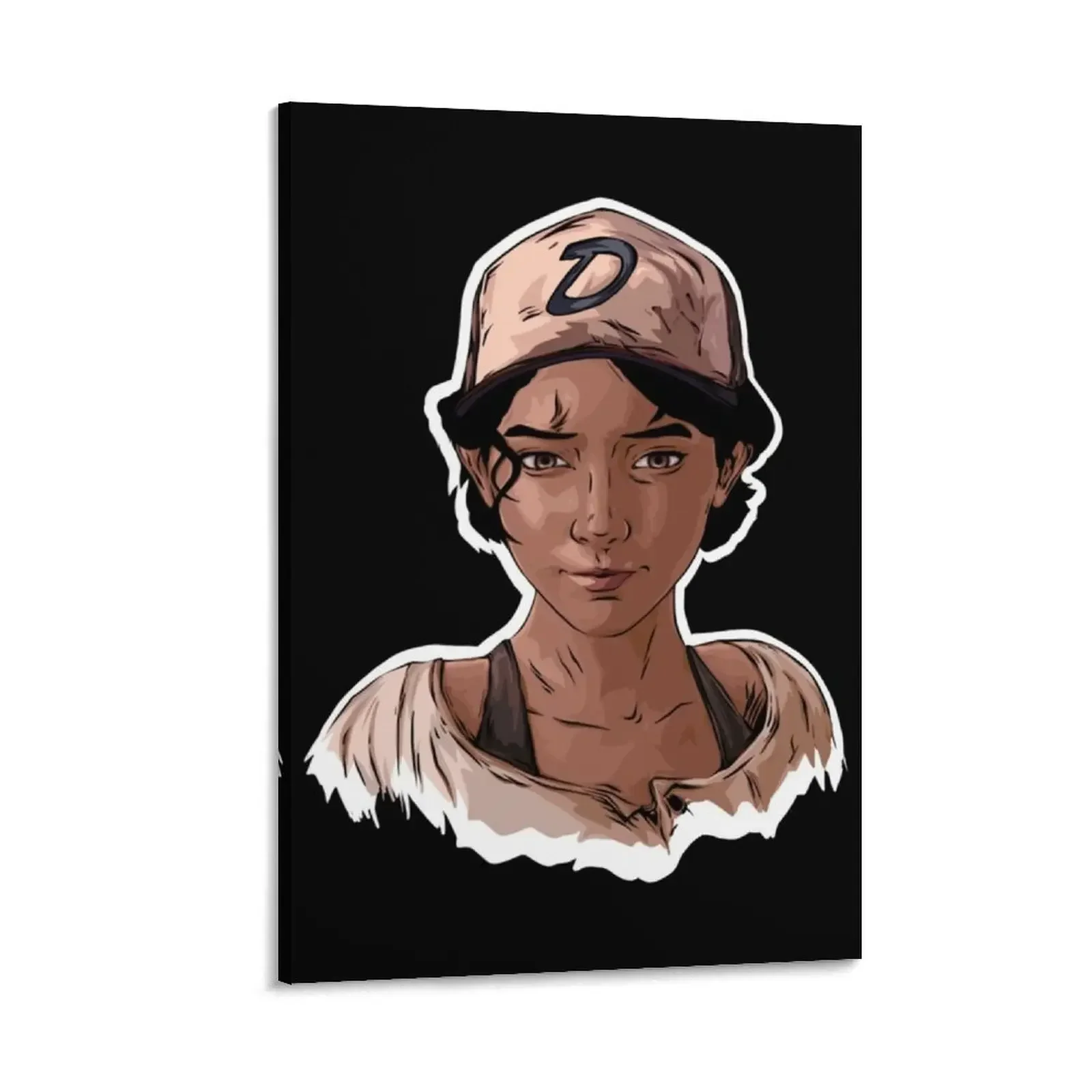 

Clementine The Walking Dead Canvas Painting Picture on the wall anime room decor stickers & posters