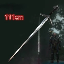 1:1  Wild Hunt Sword Aerondight Sword Weapon Cosplay White Wolf Prop Role Play Gift Safety PU Wizard Eredin Alice Jewel Sword