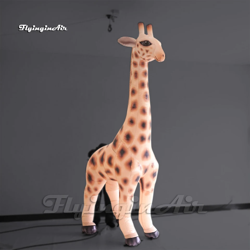 

Customized Cute Inflatable Giraffe Simulated Animal Mascot Model Balloon For Zoo And Outdoor Event