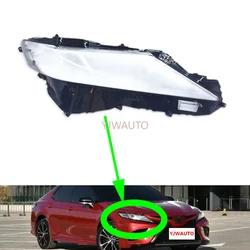 For Toyota Camry 2018 2019 Headlamp Cover Car Headlight Lens Replacement Front Lampshade Glass LED Auto Shell