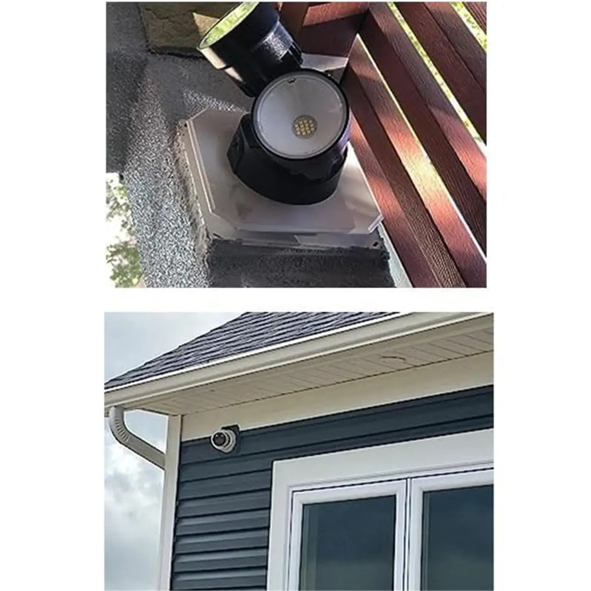 2set 8141F Siding Mounting Block Built-in Electrical Box,Non-Metallic Outdoor Fixture Mount, for All Siding Types