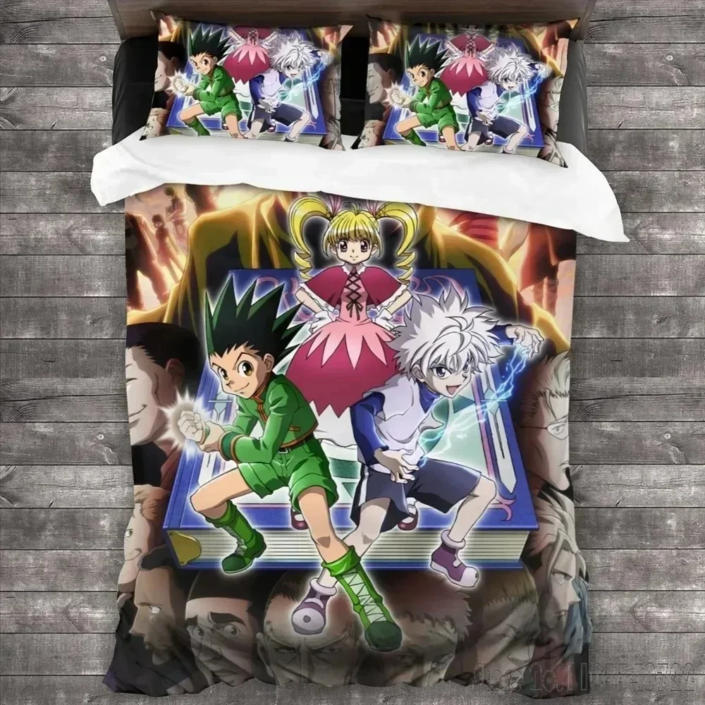 Hunter X Hunter 3D Print Duvet Cover Set Bedding Set Japanese Anime Twin Queen King Quilt Cover Pillowcases Home Decor 013