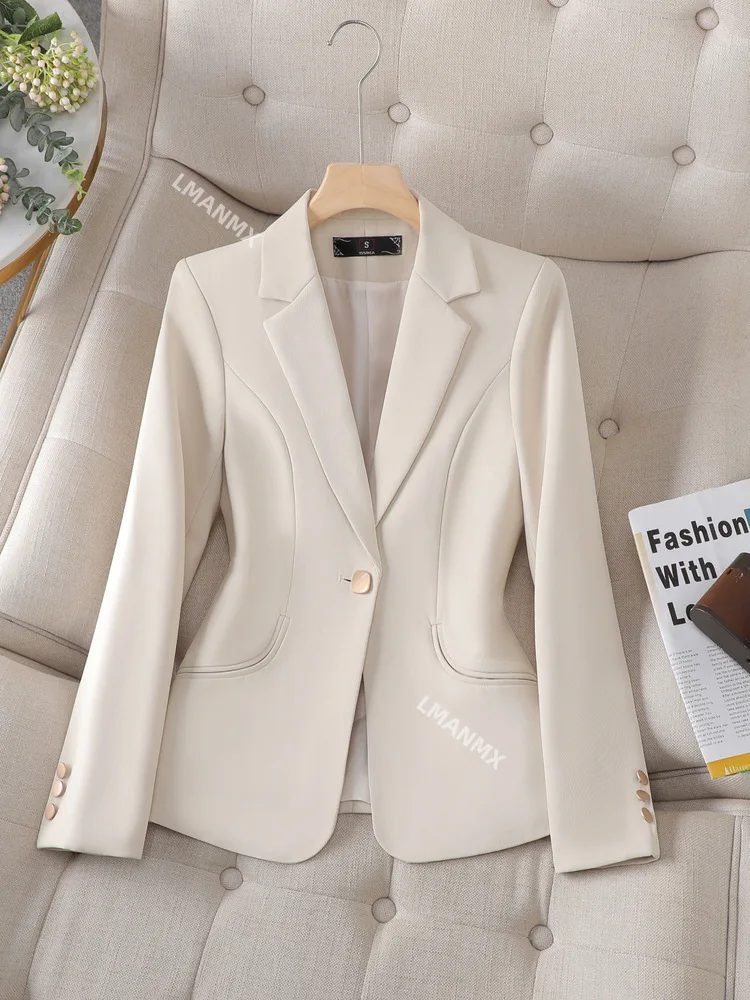 Spring Autumn Blazers New Small Suit Jacket Women Fashion Jacket High-Quality Professional Suit Ladies Blazers Female Outerwear