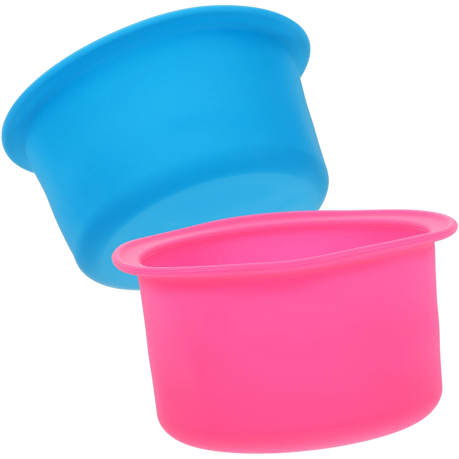 

2pcs Silicone Melting Bowl Non Waxing Bowl Container Stick Inner Pot for Hair Removal Salon Home Use Wax Heater Container