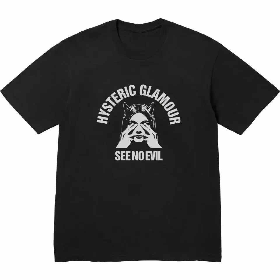 2026 Hysteric Glamour T-shirt American Retro Tee Street Culture Hipster Women T-shirt Is A Niche High-quality Luxury Brand