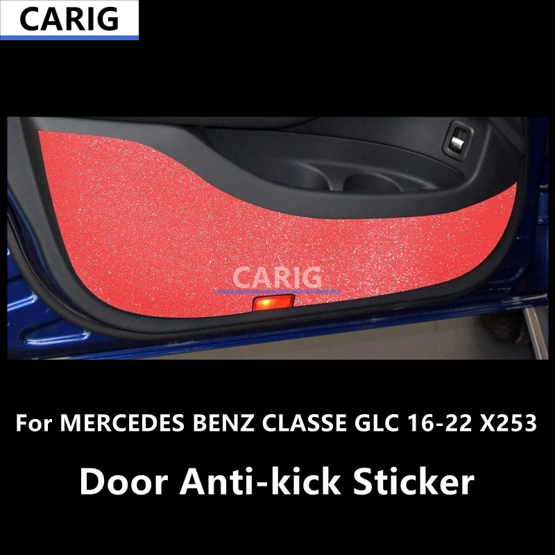 

For MERCEDES BENZ CLASSE GLC 16-22 X253 Door Anti-kick Sticker Modified Carbon Fiber Interior Car Film Accessories Modification