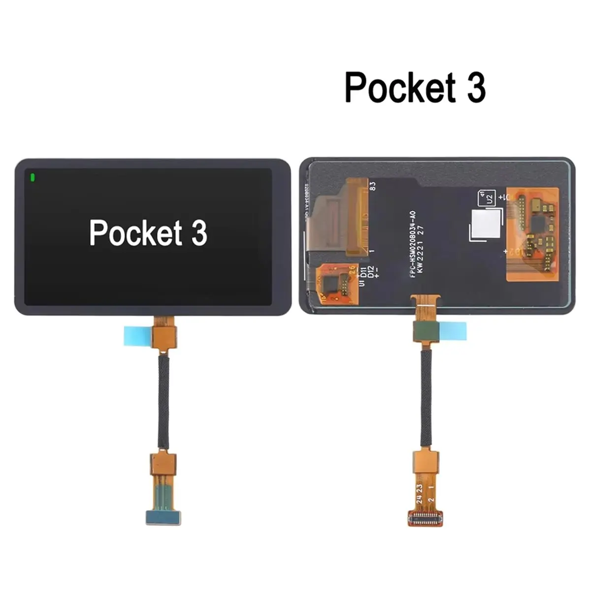 THANKSGIVING DAY 2.0'' LCD Screen for DJI Osmo Pocket 3, Pocket3 Camera Display Touch Screen Repair Replacement Spare Parts