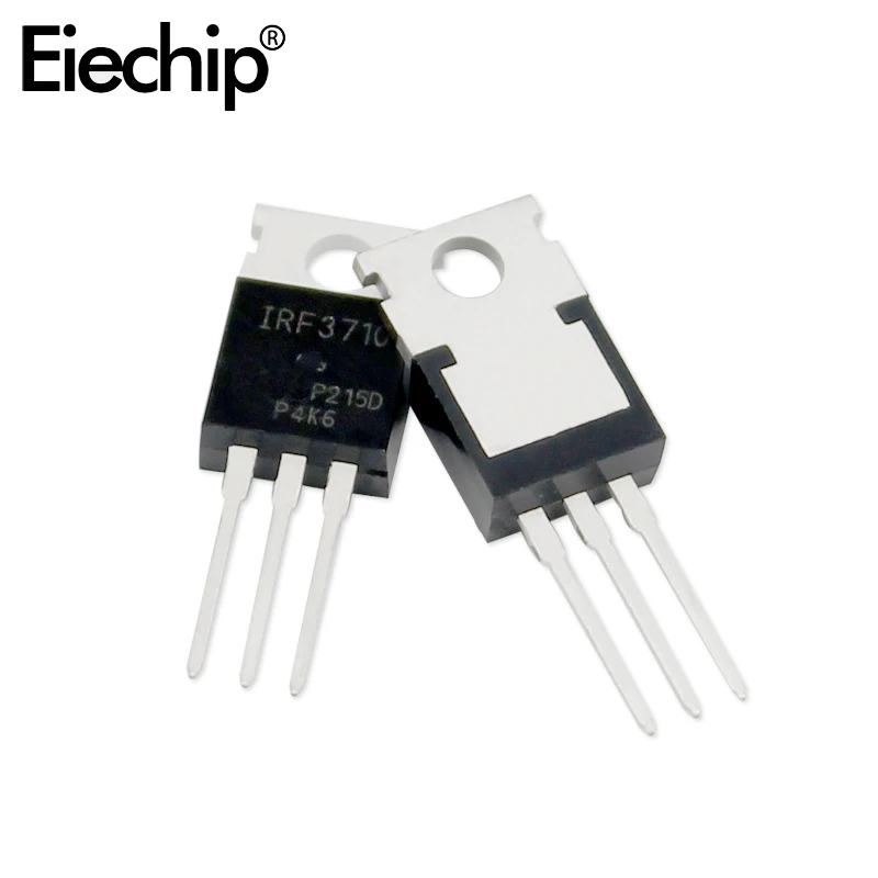 5pcs IRF3710 Transistor 3710 IRF3710PBF IC TO220 MOSFET FETs 100V 57A TO-220 Field Effect Transistors Set Electronic Component