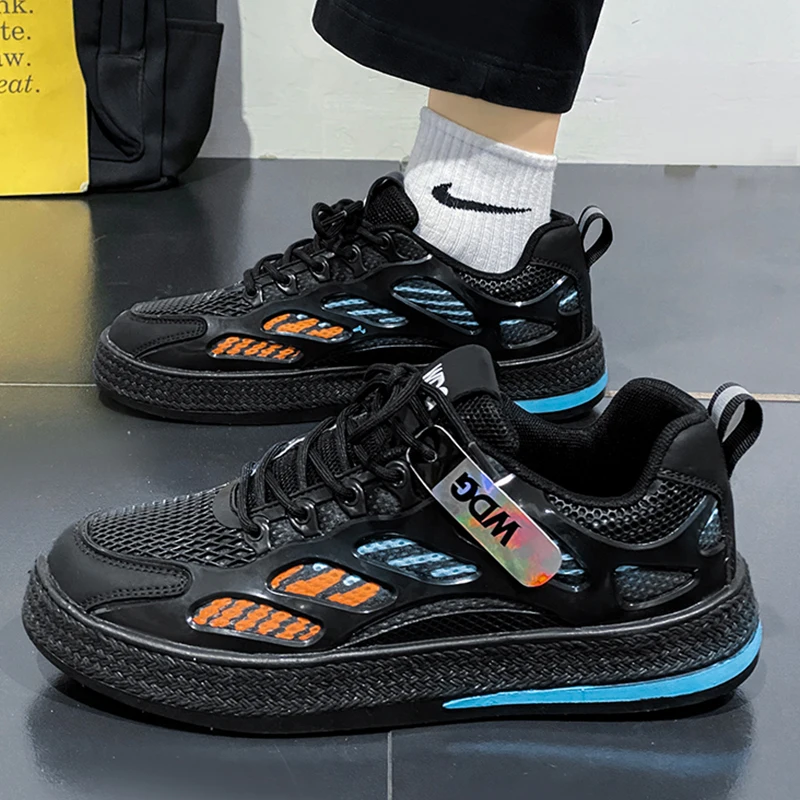 Mens Sports Shoes Cushioned Outdoor Anti-Slip Hemp Rope Sole Fashion Casual High Quality Sneakers Luxury Design Tennis Shoes