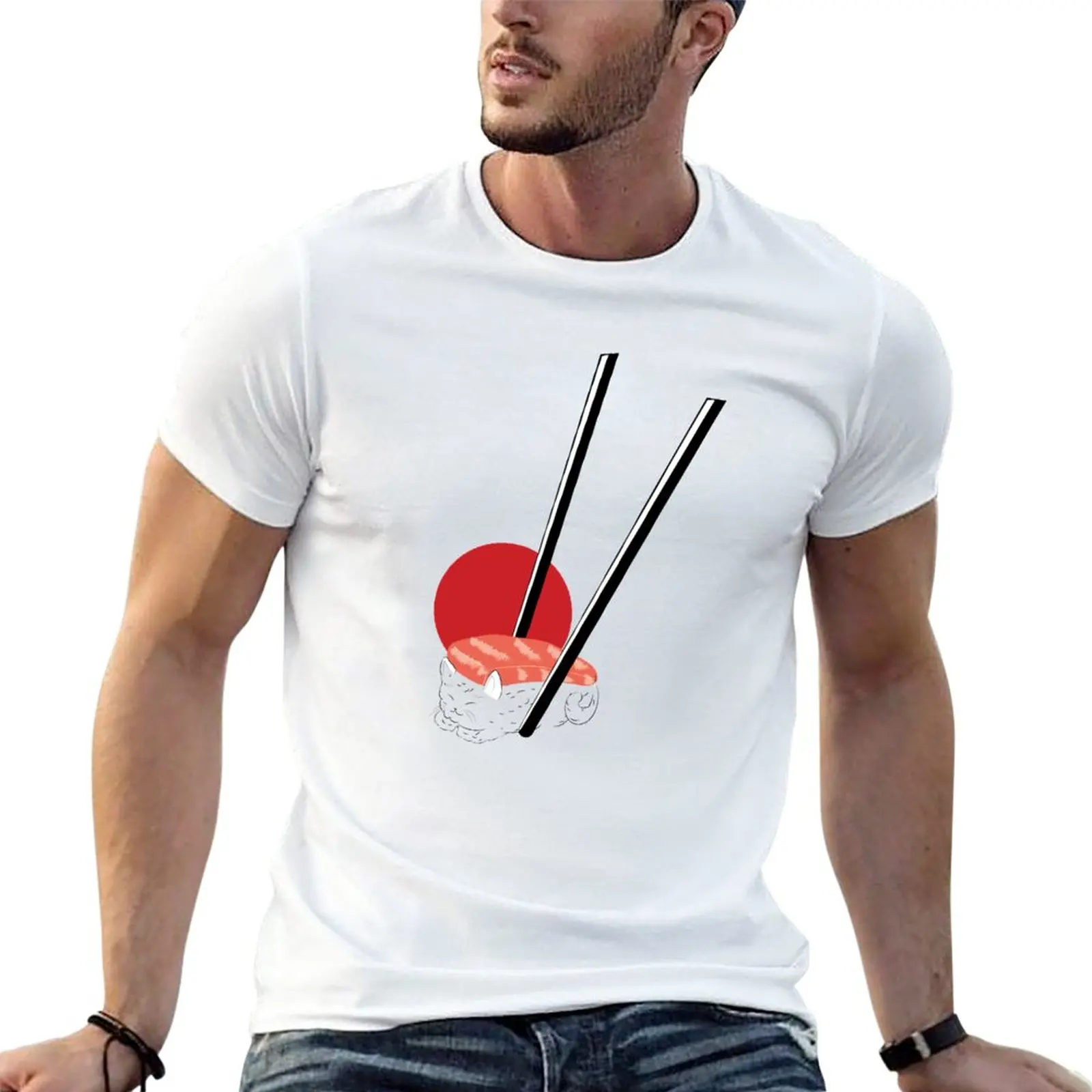 Cat Sushi Japanese Food Lovers | Passion T-Shirt vintage clothes shirts graphic tees tshirts for men