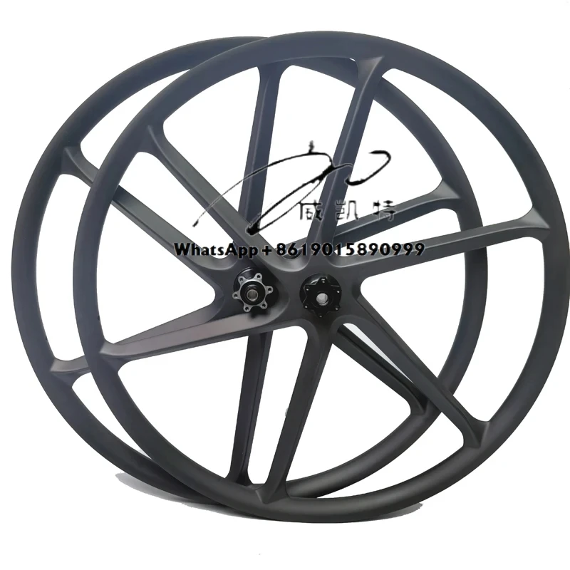 

29er Carbon 6 Spoke wheels Wide 36mm inner 30mm depth 25mm XC AM E-Bike MTB Wheelset 29inch carbon Six spoke Wheels