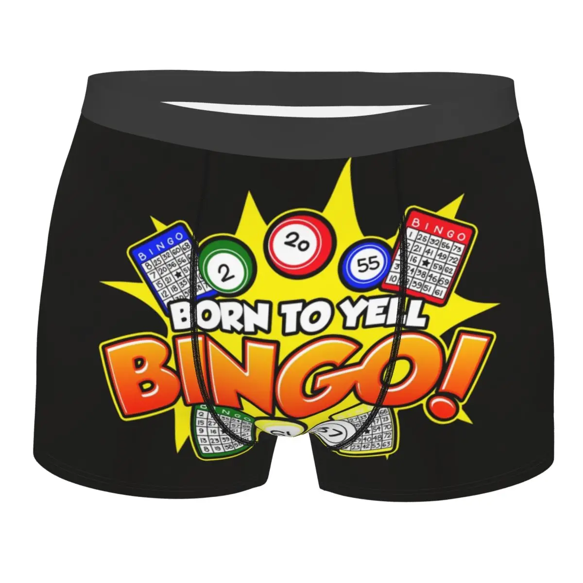 Bingo Paper Game Boxer Shorts Men 3D Print Male Soft Underwear Panties Briefs