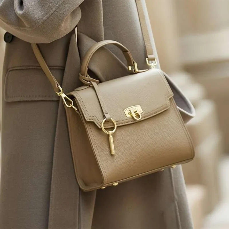 

Hot-Selling Gift Mommy Wife, Zooler Fashionable Elegant Handbag Top Layer Cowhide, Chic Commuter Crossbody Bag, Shoulder Bag Women, Suitable For Travel And