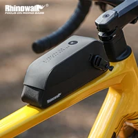 Rhinowalk-bolsa para tubo superior de bicicleta, bolsa de almacenamiento impermeable para cuadro frontal de bicicleta, tornillo y correa, viaje de ciclismo fijo para grava de carretera MTB