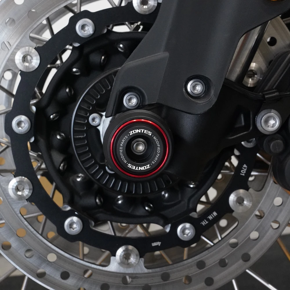 For ZONTES Shengshi 310T 310R 310X 310V 310 T/R/X/V 350T Motorcycle Front Wheel Axle Fork Crash Protector 703F 703 F Accessories