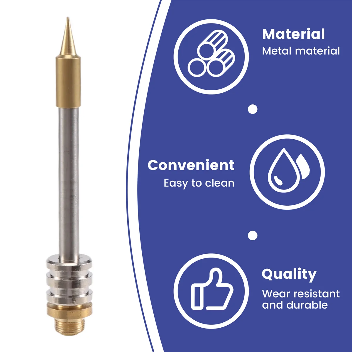 

ABFKW 50W Xpro 510 Interface Soldering Iron Tip Wireless Charging Soldering Iron Tip Soldering Rework Accessories,Pointed