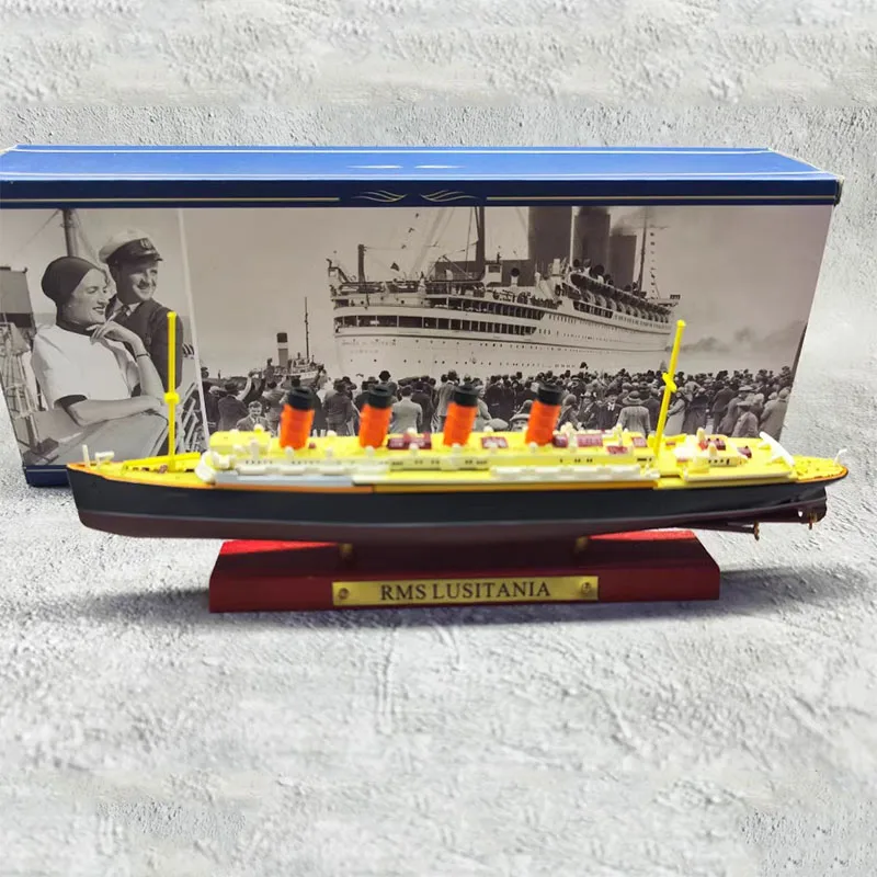 1/1250 Ship Model LUSITANIA Luxury Cruise Static Alloy Collection Decoration Model Gift