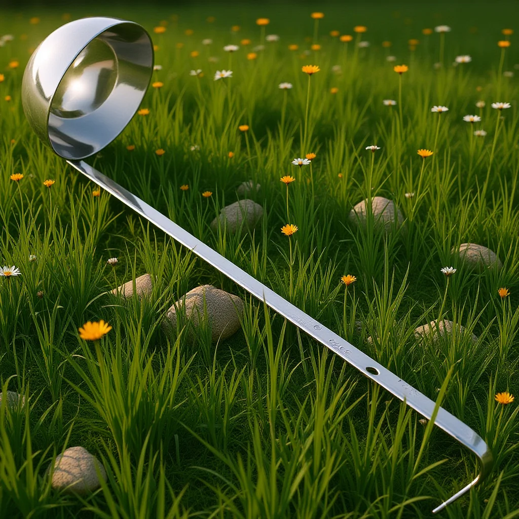 

Soup Spoon Hook Handle Ladle Kitchen 90ml Smooth Surface Stainless Steel Serving Spoon for Soup Sauces Sauces Ladles