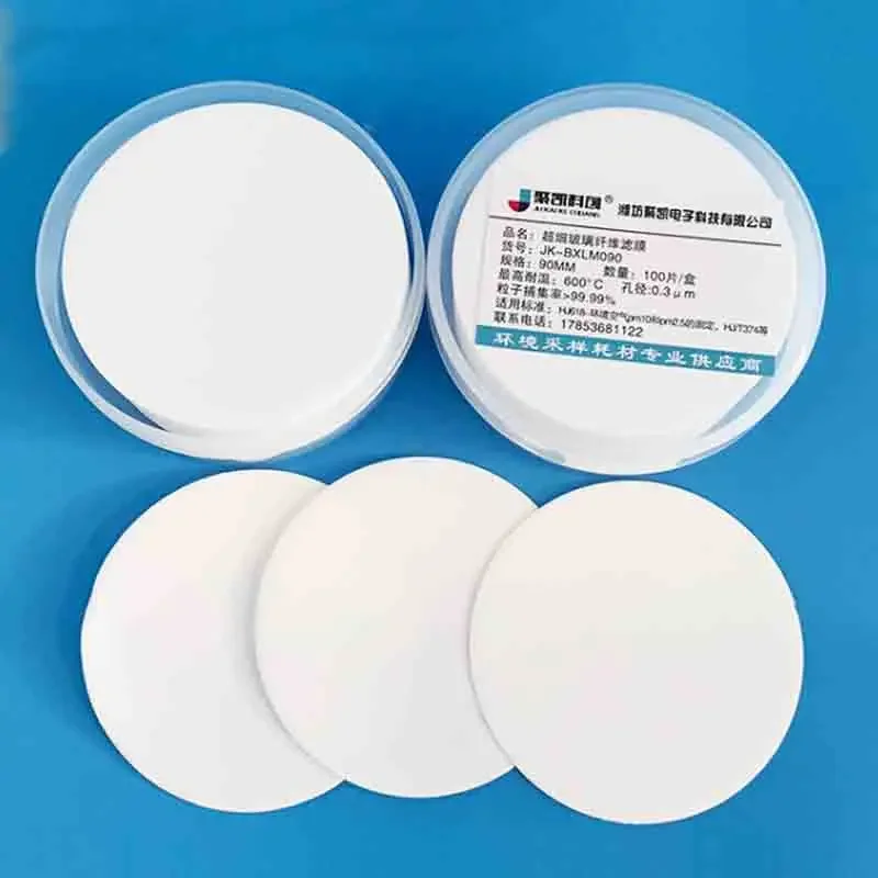 Microfiber Glass Fiber Filter Membrane Fiber Microporous Quartz Fiber Filter Membrane Storage Case 47mm 90mm