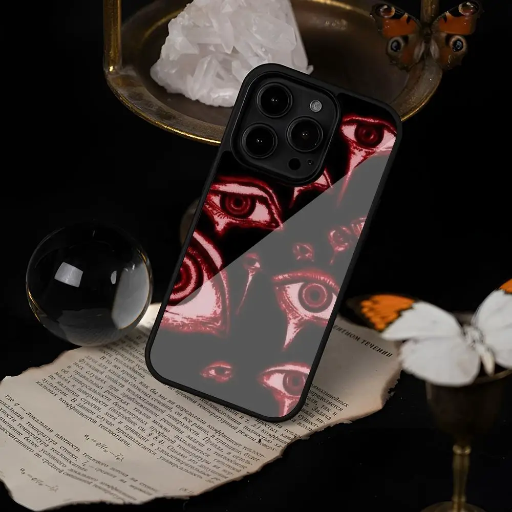 Spooky S-Scary Eye Pattern MAISTO Phone Case PC+TPU CoverFor Iphone 16 15 14 13 11 12 Pro Max Xr X Xs 8 7 Plus