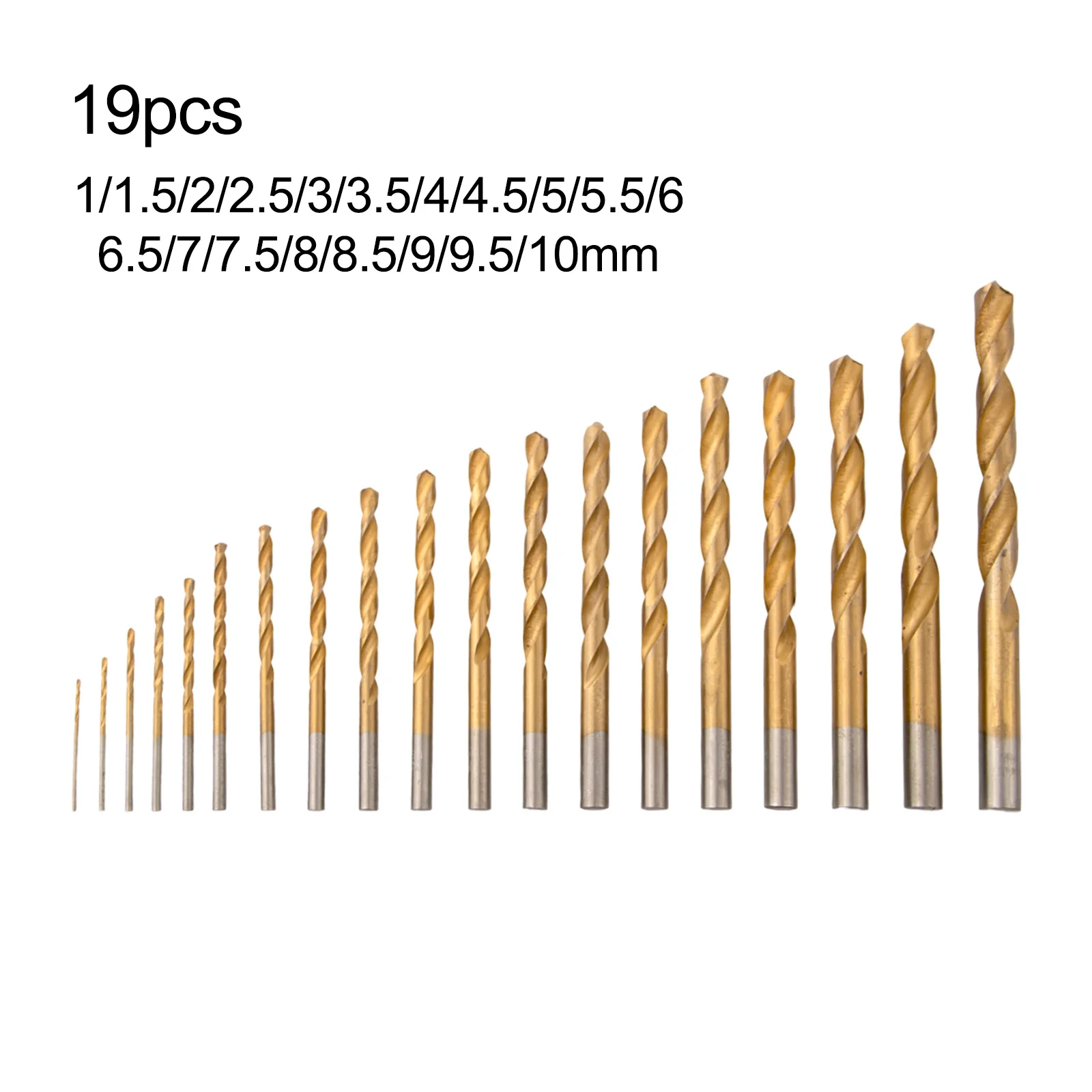 

Для настольной дрели 1-10 мм, 19 шт., набор сверл, высокоскоростная обработка, термостойкая, высокая термообработка, твердость