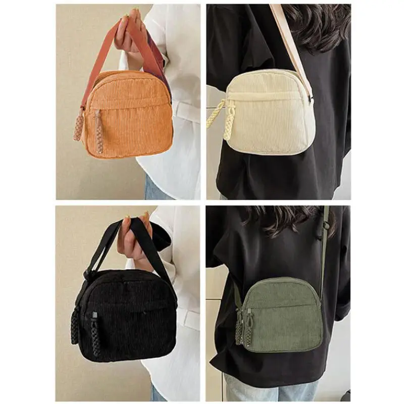

Crossbody Bag Simple Versatile Women Fashion Casual Small Square Bag Solid Color Zipper Commuting Shoulder Bag For Ladies