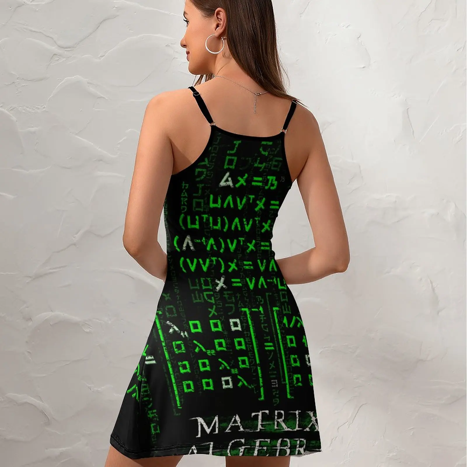 Exotic Matrix Algebra Essential For Sale  Women's Sling Dress Joke  Vacations Woman's Clothing Suspender Dress Funny Graphic