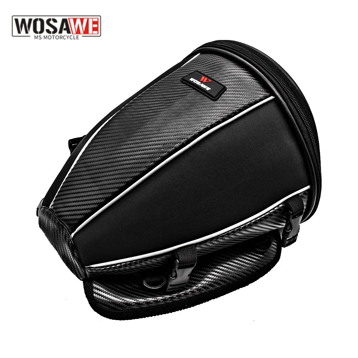 

Motorcycle Bag Luggage Saddle Tank Moto Tail Bag Rear Seat Motorbike Bag Shoulder Backpack Lightweight Waterproof Reflective