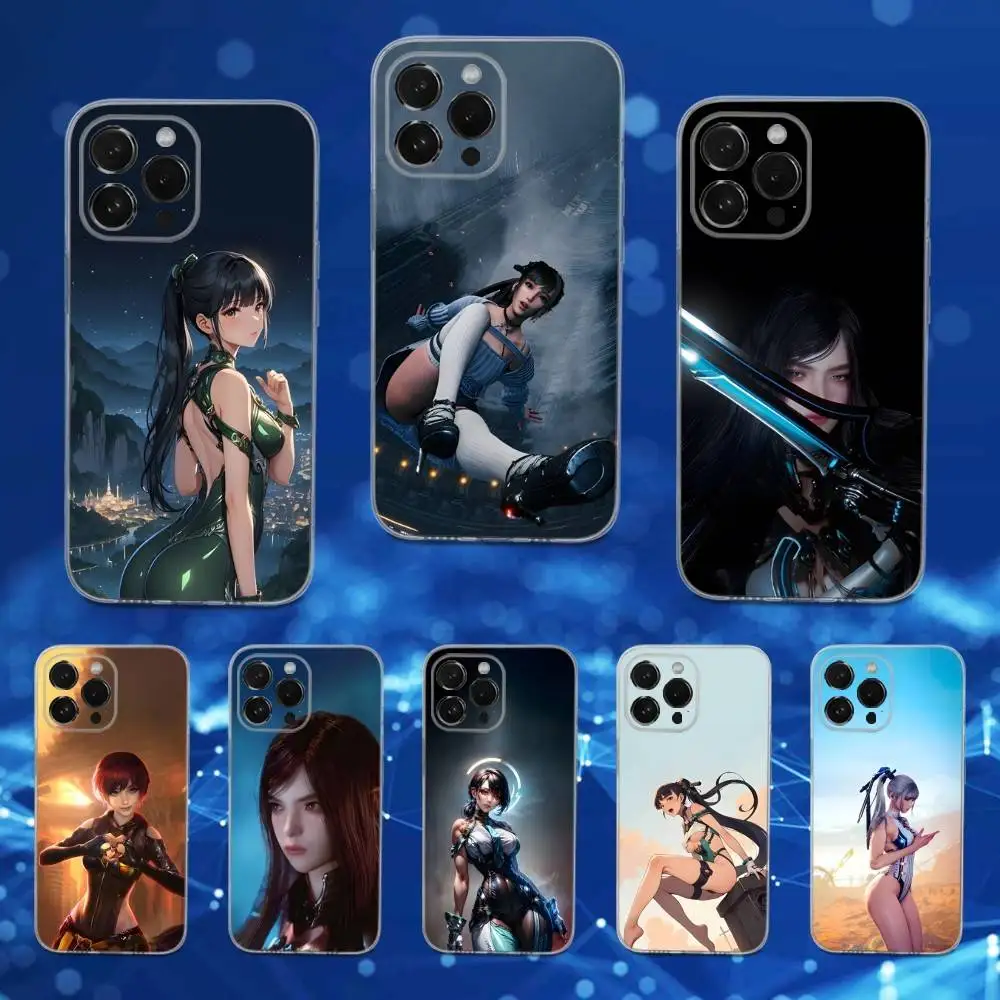 

S-Stellar B-Blade Game Phone Case For iPhone 16,15,17,14,13,12,11 Pro,Max,Plus,X,XS,XR,SE,Mini Transparent Soft Cover