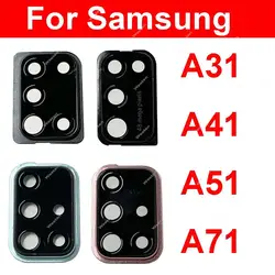 Rear Camera Glass Lens Cover For Samsung Galaxy A31 A315F A41 A415F A71 A715F Back Main Camera Glass Lens Ring Frame Replacement