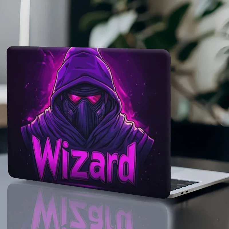 

Wizard Pattern Laptop Vinyl Sticker - Removable Protective Neon Glow, No Residual Adhesive, Scratch Resistant Suitable for Cars