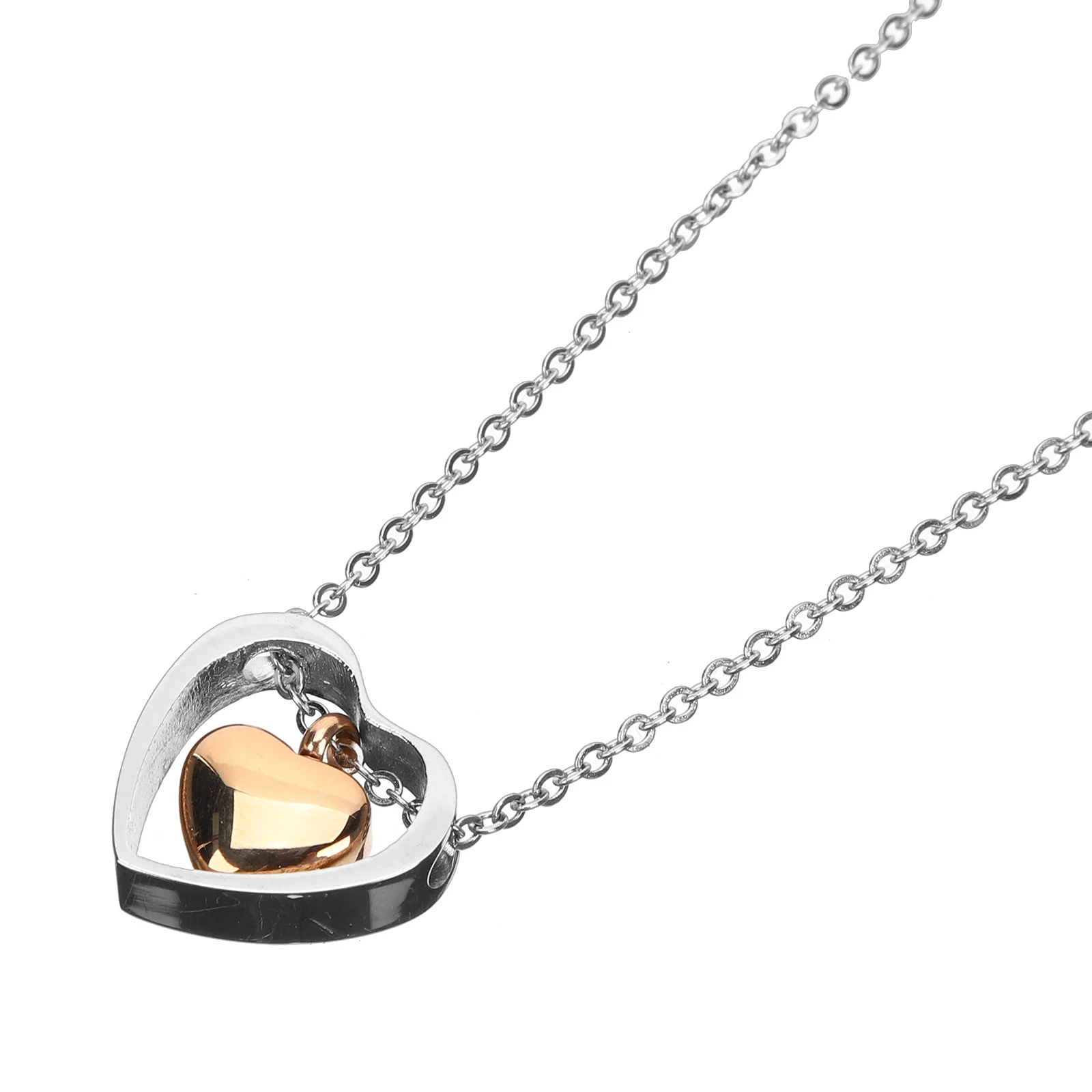 

Cremation Memorial Necklace Heart Urn Pendant Titanium Steel Ashes Keepsake Necklace for Women Urn Jewelry for Human Ashes