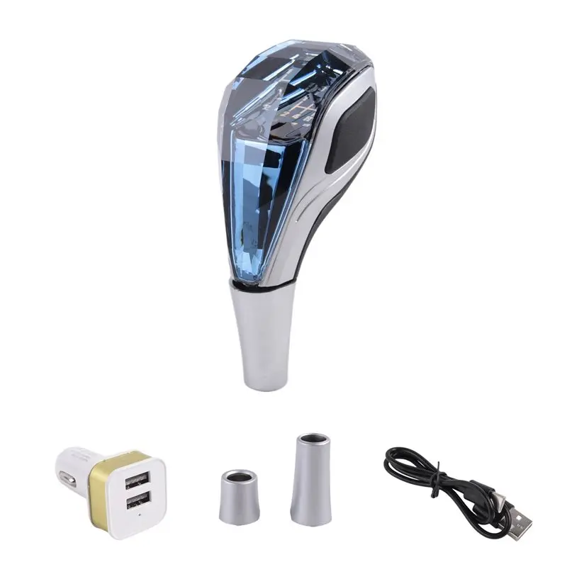Car Universal LED Crystal Handles Manual Transmission Gear Shift Knob Lever Stick Head For Toyota Honda Nissan Eco-Frien