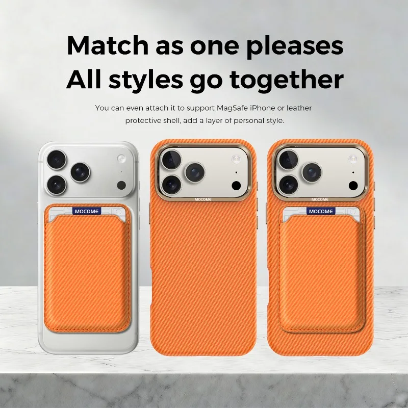 

Carbon Fiber Texture For Magsafe Metal Lens Frame Case for iPhone 17 Air 16 15 14 Plus 13 12 Pro Max Magnetic Cards Solt Cover