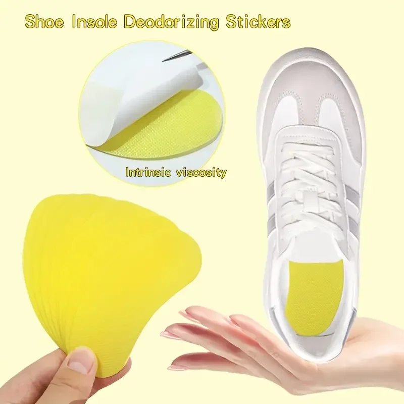 12/240pc Shoes Odor Remover Deodorant Patch Lemon Athlete's Foot Soothing Insole Stickers Antibacterial Antiperspirant Foot Care