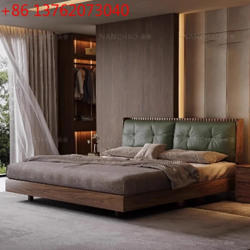 Cama Europea Sencilla, Cama Doble de Lujo para Dormitorio, Cama de Masaje para Humanos y Perros, Diseño Moderno, Cama Matrimonial Completa, Muebles de Salón