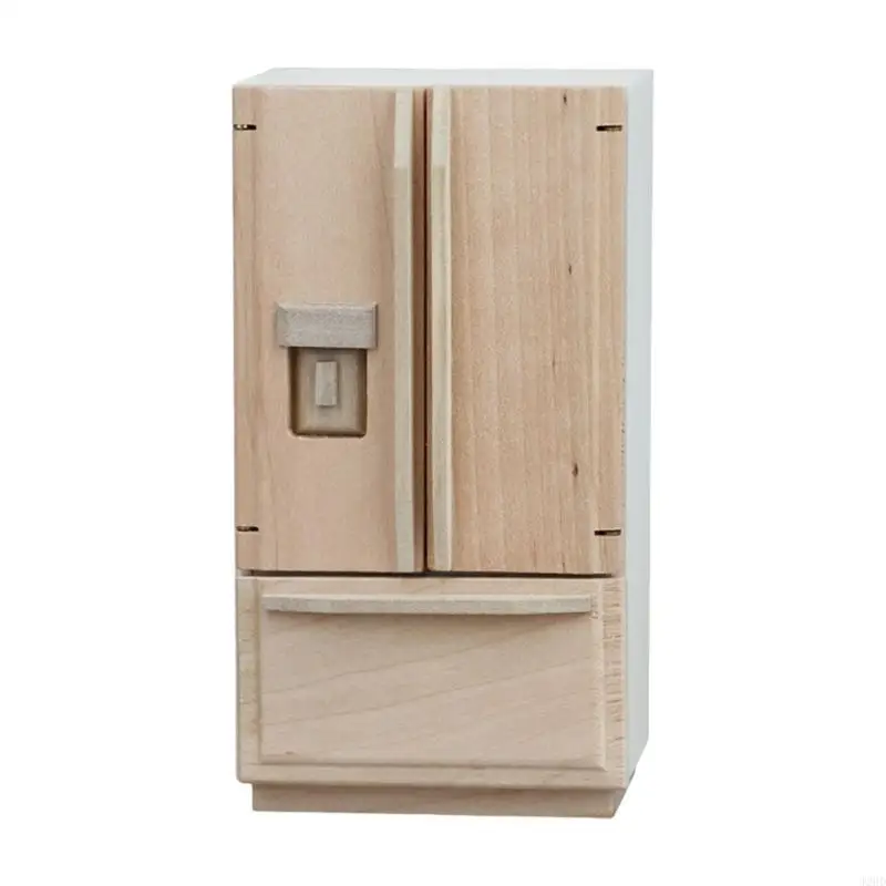 

J2HD Dollhouses Miniature Refrigerator Model Furniture For 1/12 Scale Scene Decoration