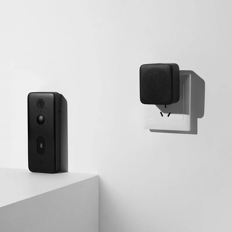 جرس باب فيديو منزلي من شاومى 2 ، التعرف الذكي على الذكاء الإصطناعي ، تخزين سحابي لمدة 3 أيام ، تغيير الصوت ، الرؤية الليلية ، اتصال واي فاي