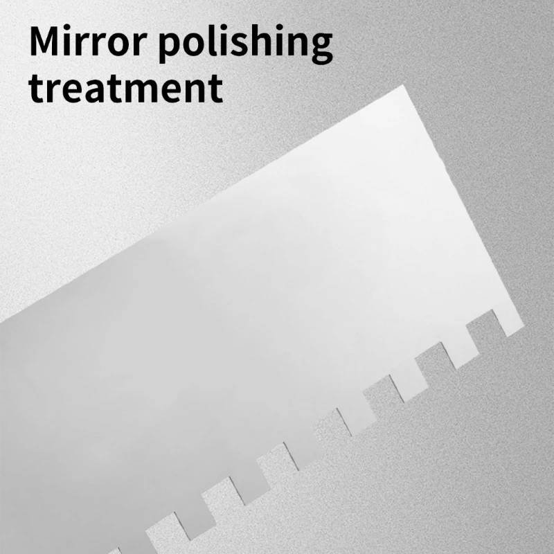 Flat Notched Tile Trowel for Wall And Floor Tiling Installation - Masonry Trowel for Home Improvement