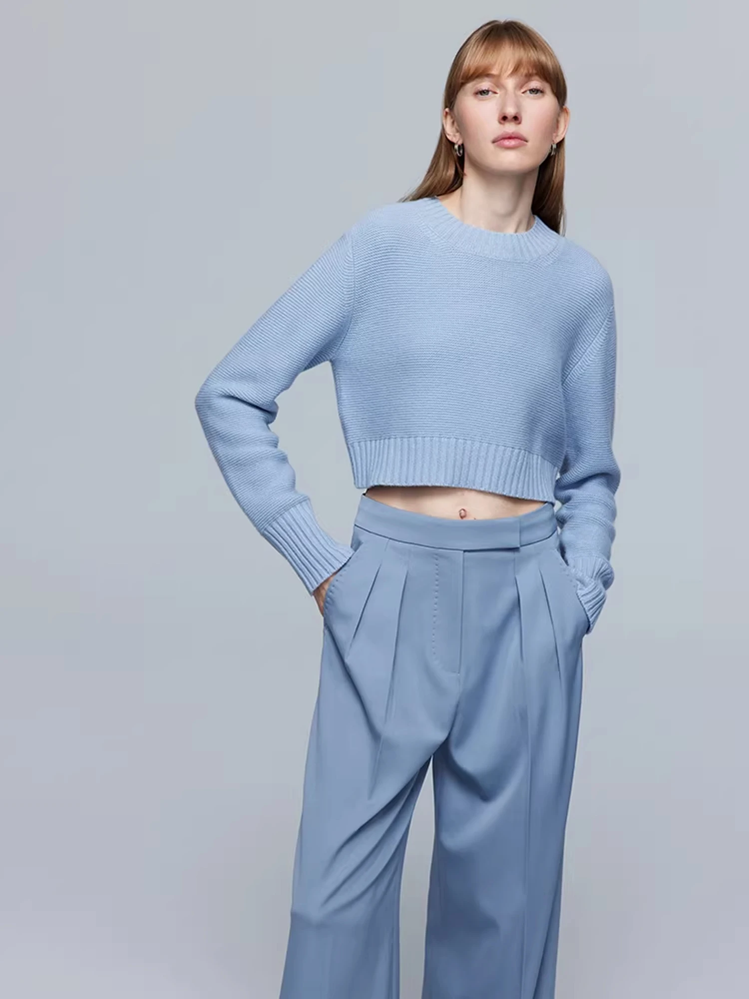 

fectionate Ultra High Stretch ort Knit Sweater Soft Camere 7 Needle Long Sve Women's Casual Sle Comfortable Fit