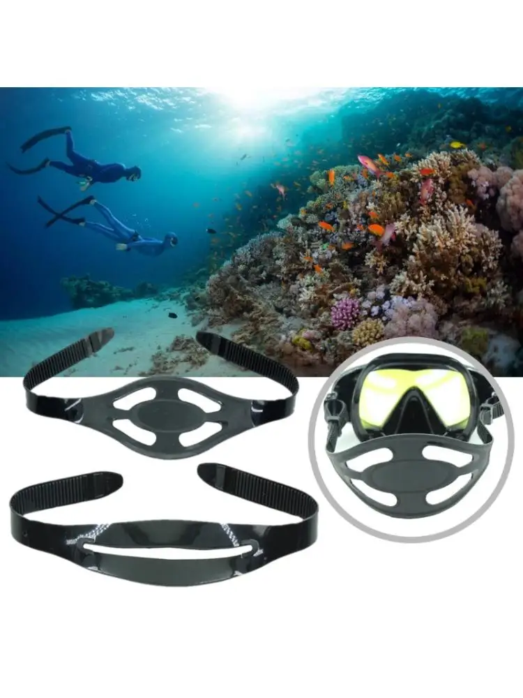 Silicone Mask Strap for Diving Swimming Snorkeling Scubas Mask Strap, Dive Mask Strap Replacement Snorkeling Mask Strap