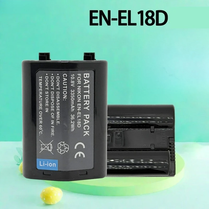 10.8V 3350mah EN-EL18D  Battery EN EL18a for Nikon D4 D4S D5 D6 D500 D800 D800E D810 D850 Z5 Z6 Z9 CAMERA