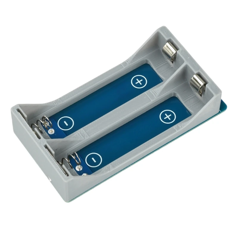 18650 and 21700 Battery Holder with 2 Bays, Plastic Spring Contact Tray for Battery Sorting Tasks, Repair Table Use, Best Sale